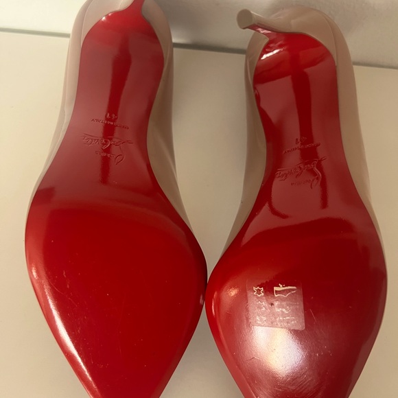 Hot Chick 100 Patent Red Sole High-Heel Pumps - Picture 5 of 6